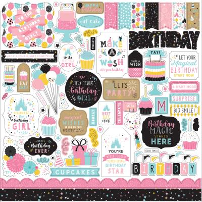 Echo Park Magical Birthday Girl - Element Sticker